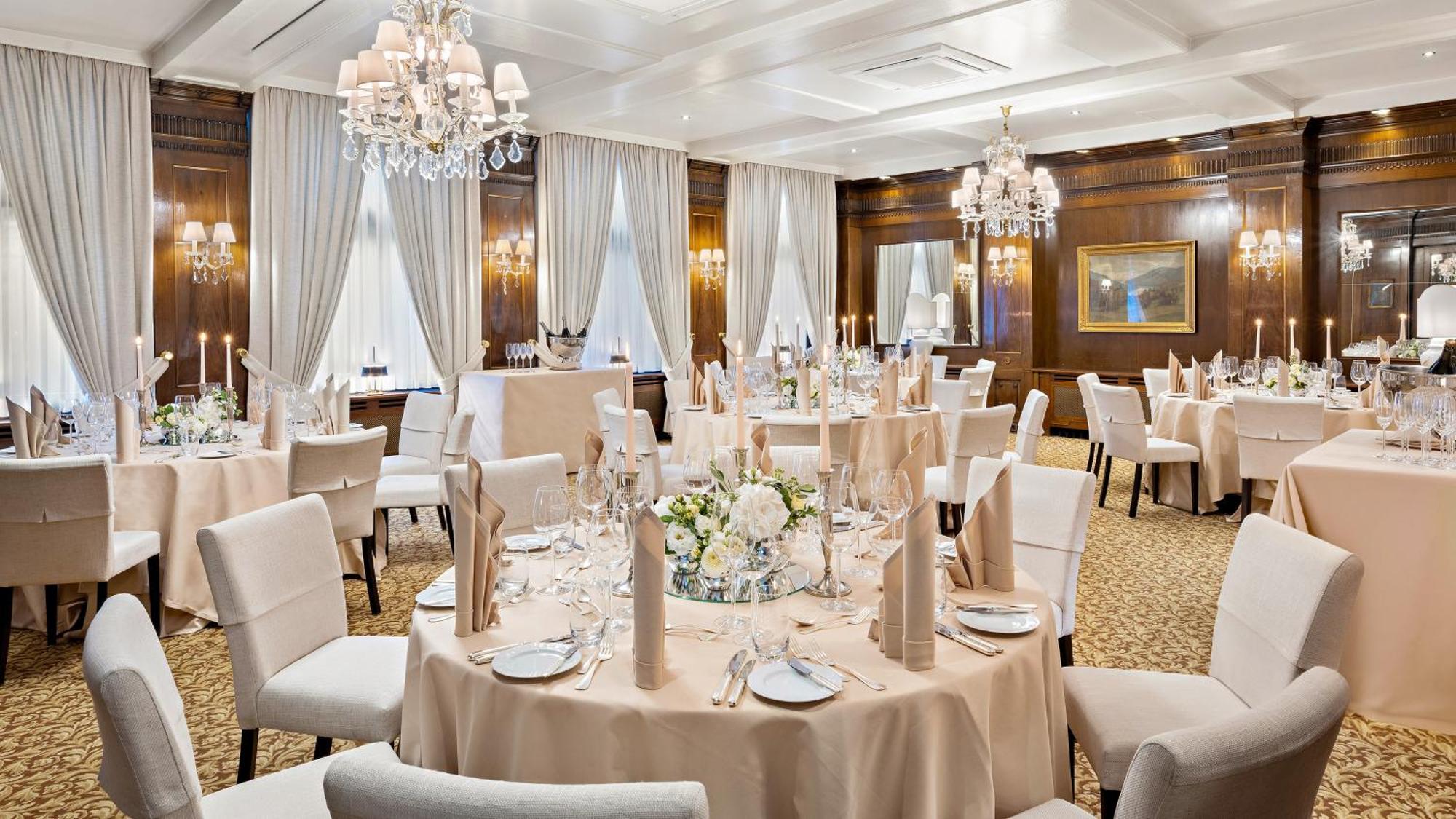 Hotel Europaeischer Hof Heidelberg, Bestes Hotel Deutschlands In Historischer Architektur Kültér fotó The ballroom