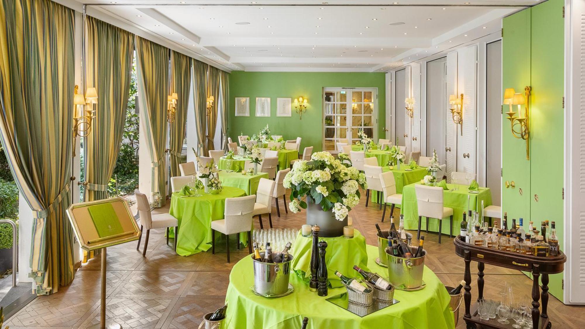 Hotel Europaeischer Hof Heidelberg, Bestes Hotel Deutschlands In Historischer Architektur Kültér fotó The Green Room