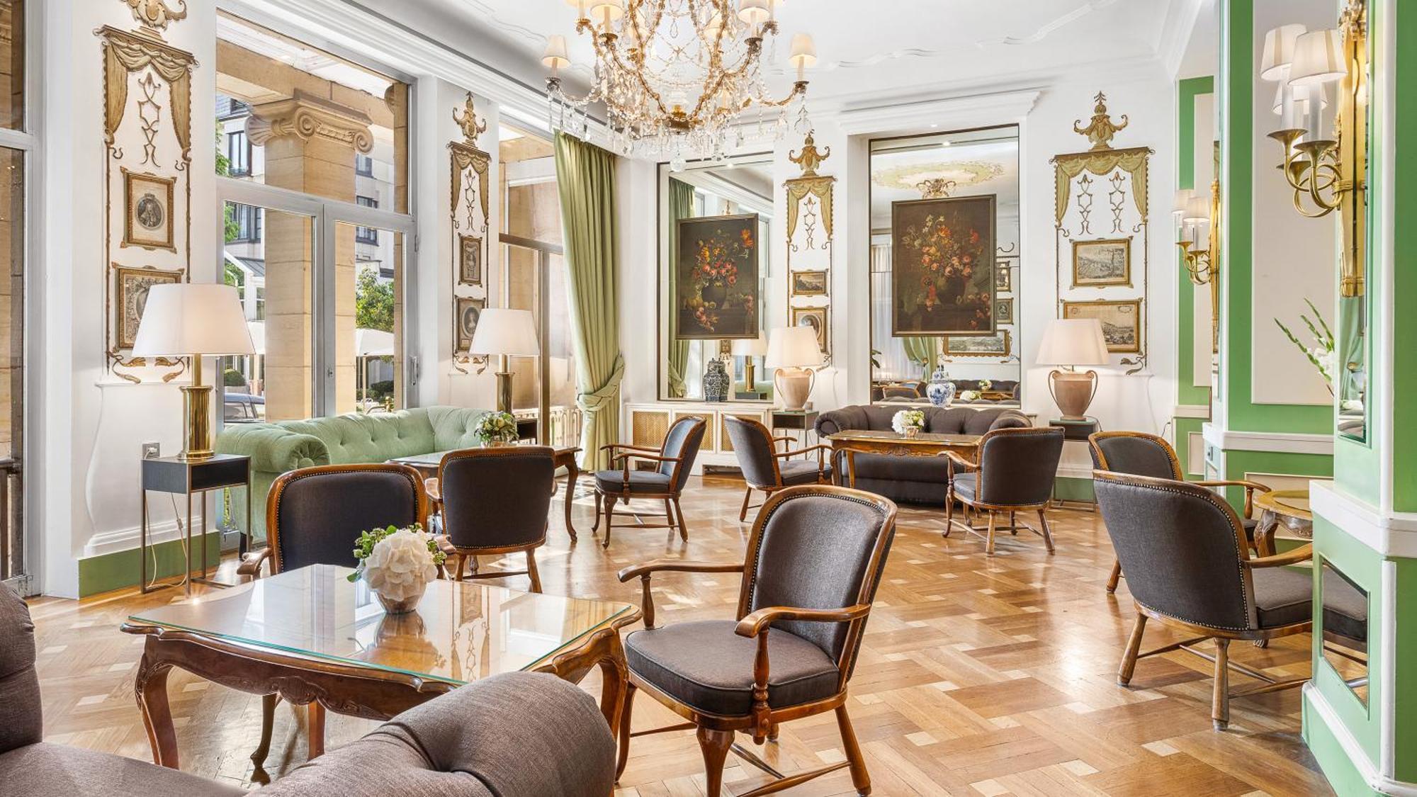 Hotel Europaeischer Hof Heidelberg, Bestes Hotel Deutschlands In Historischer Architektur Kültér fotó The Drawing Room